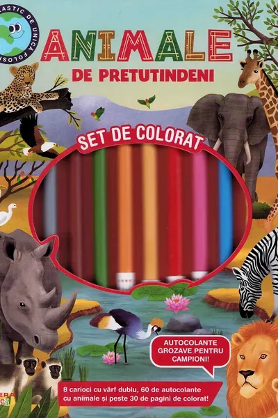 ANIMALE DE PRETUTINDENI. Set de pictat