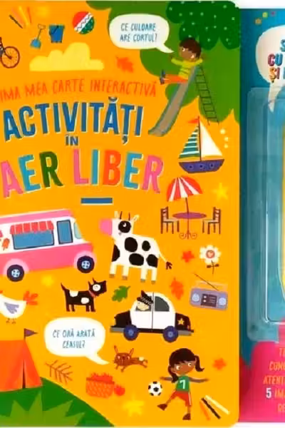 ACTIVITATI IN AER LIBER. Prima mea carte interactiva. Contine stilou cu sunete
