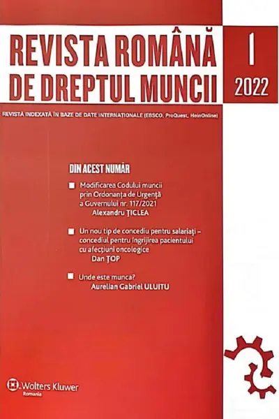 Revista română de dreptul muncii Nr.1/2022