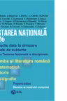 TESTARE NATIONALA 2006(romana, matematica, istorie, geografie) - simulare, modele de teste, bareme si rezolvari