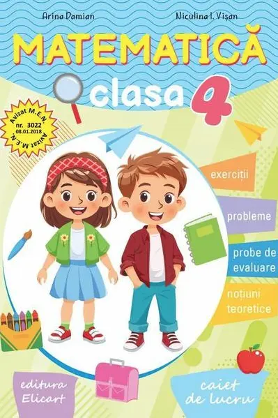 Matematica. Caiet de lucru clasa a 4-a (2025)