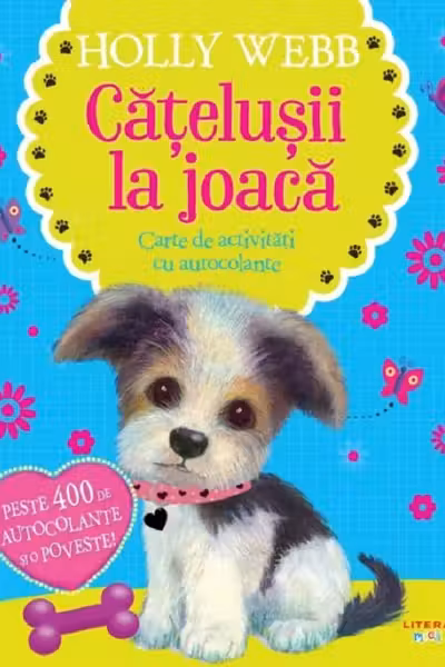 CATELUSII LA JOACA. Carte de activitati cu autocolante