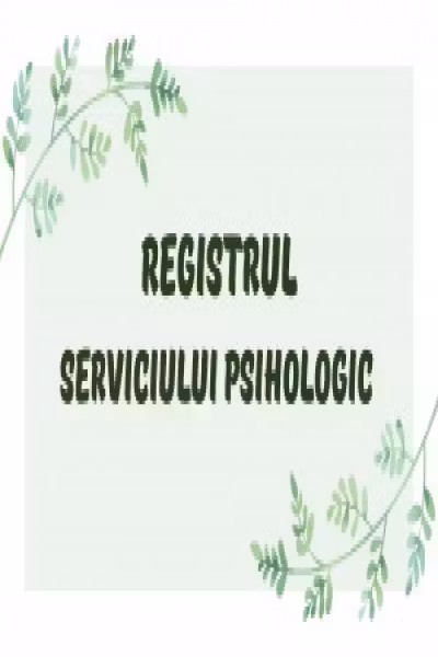 Registrul serviciului psihologic