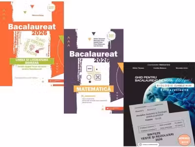 Pachet Bacalaureat 2026. Limba si literatura romana, Matematica M_Mate-Info si Biologie clasele 11-12 - Mihaela Dobos, Gheorghe Iurea, Stelica Ene