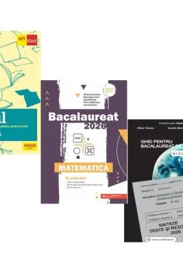 Pachet Bacalaureat 2026. Eseul. Pregatire individuala pentru proba scrisa, Matematica M_Mate-Info si Biologie clasele 11-12 - Liliana Paicu, Gheorghe Iurea, Stelica Ene