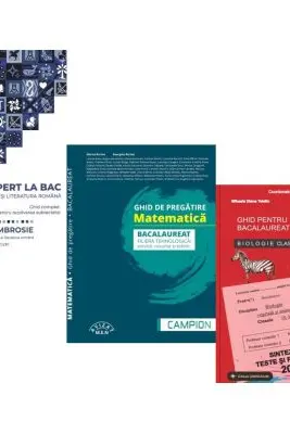 Pachet Bacalaureat 2026. Ghid complet Limba si literatura romana, Matematica. filiera tehnologica: servicii, resurse si tehnic si Biologie clasele 9-10 - Delia Ambrosie, Marius Burtea, Stelica Ene