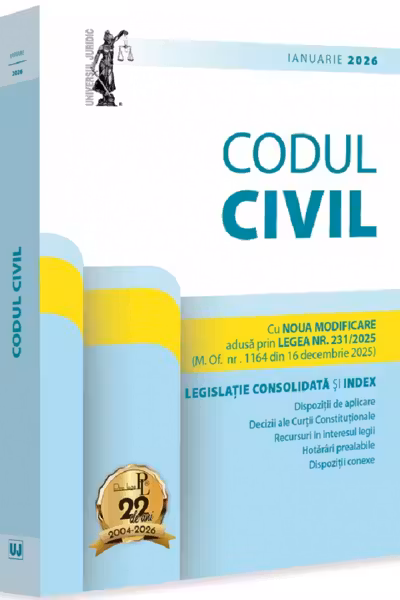 Codul civil Ianuarie 2026