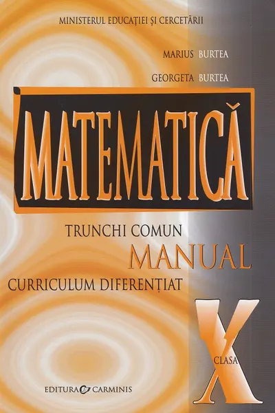 Matematică - Clasa 10 - Manual