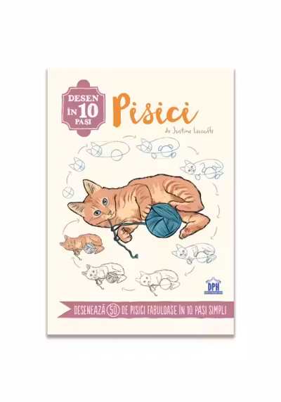 Desen in 10 pasi. Pisici