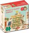 Craciunul familiei Motanila. Carte + puzzle cu clapete surpriza (76 de piese, 12 clapete)