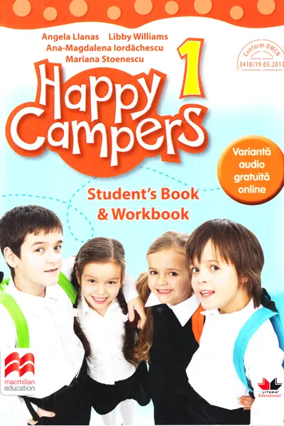 Happy campers Student book workbook clasa 1