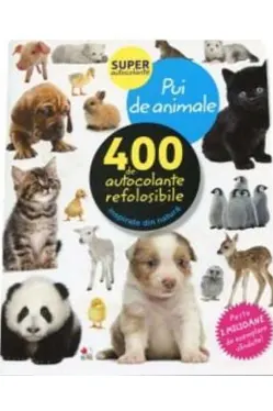 PUI DE ANIMALE. 400 de autocolante refolosibile