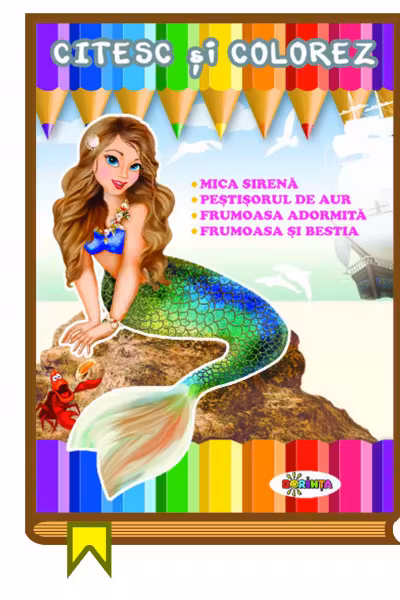Citesc si colorez - Mica sirena