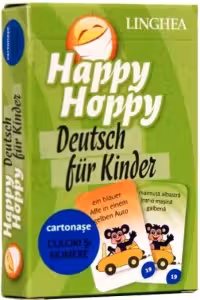 Happy Hoppy - Cartonase cu imagini pentru invatarea limbii germane - Culori si Numere
