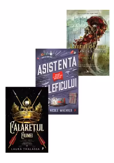 Pachet Calaretul Ciumei + Lantul de Aur + Asistenta Maleficului. Set 3 carti