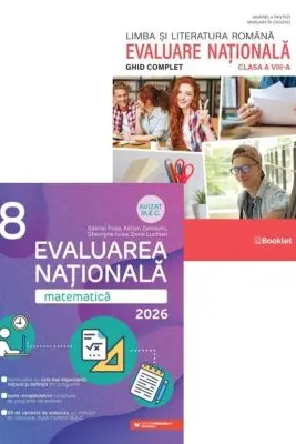 Pachet Evaluarea Nationala 2026 Clasa a 8-a. Matematica si Ghid complet pentru Limba si literatura romana - Gabriel Popa, Marinela Pantazi