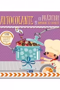 Autocolante cu prajituri si bomboane de ciocolata.