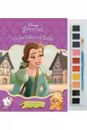 Disney. Sa pictam cu Belle. Carte de colorat cu pensula si acuarele