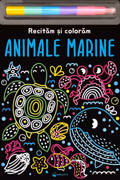 Animale marine - Recitam si coloram