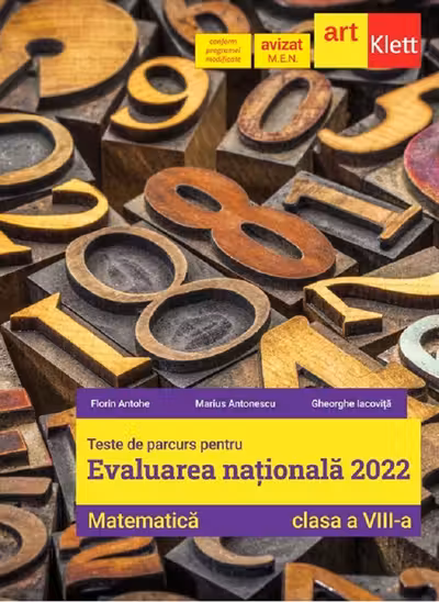 Evaluare națională 2022. Matematică - Clasa 8 - Teste de parcurs