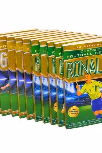Classic Football Heroes Legend Series Collection 10 Books Set (RonaldoMaradona Figo Beckham Klinsmann ZidaneRooney Giggs Gerrard Carragher)
