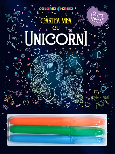 Cartea mea cu unicornii. Colorez si creez