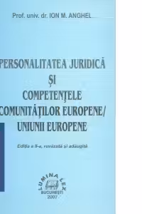 Personalitatea juridica si competentele Uniunii Europene