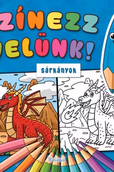 Színezz velünk! Sárkányok. Colorează cu noi! Dragoni