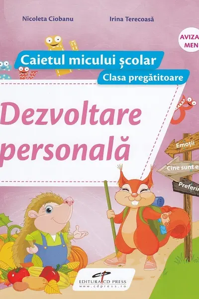 Dezvoltare personală. Clasa pregătitoare, caiet