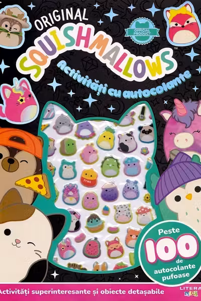 ORIGINAL SQUISHMALLOWS. ACTIVITATI CU AUTOCOLANTE. Peste 100 de autocolante pufoase