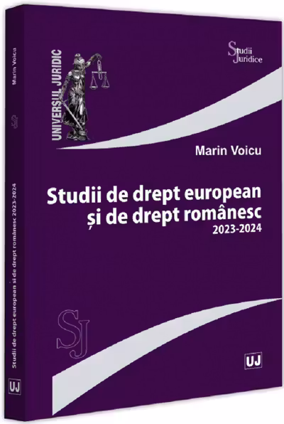 Studii de drept european si de drept romanesc 2023-2024