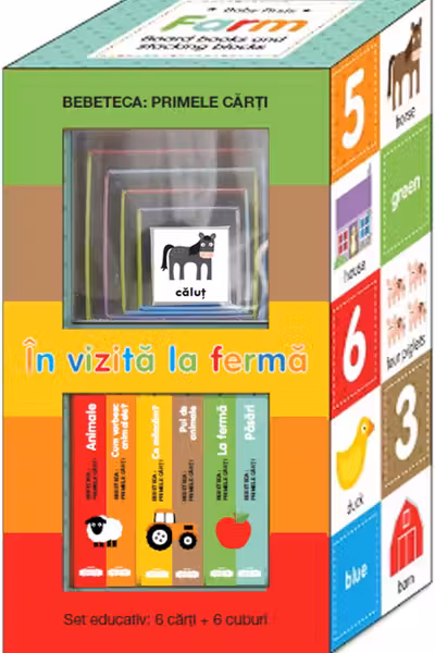 Bebeteca in vizita la ferma Set educativ 6 carti