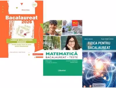 Pachet Bacalaureat 2026. Limba si literatura romana, Matematica M2 Profil Stiinte ale naturii. Teste si Fizica - Mihaela Dobos, Claudia Temneanu, Eugen Stefan Lakatos