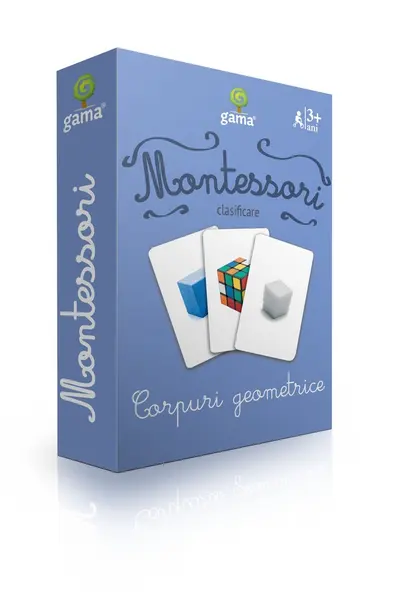Carti de joc Montessori - Corpuri geometrice