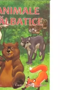 Animale salbatice . Carte de citit si colorat