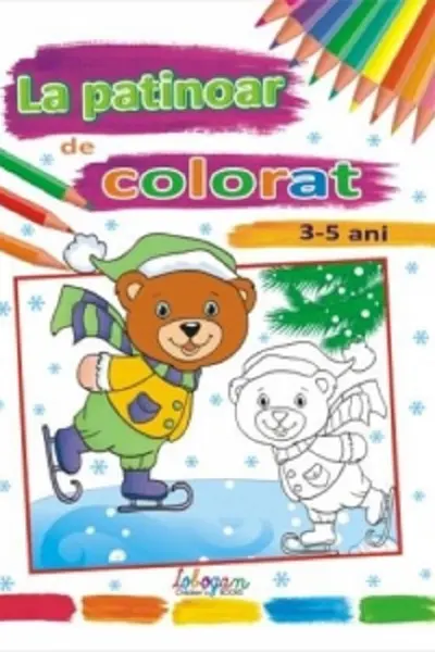 La patinoar de colorat