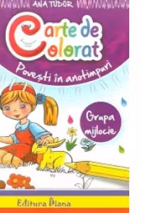 Carte de colorat - povesti in anotimpuri - 4-5 ani