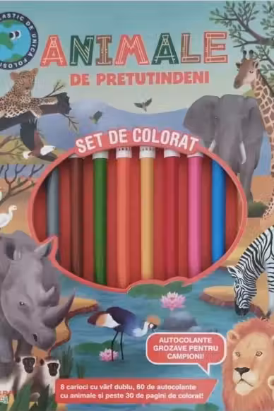 ANIMALE DE PRETUTINDENI. Set de pictat