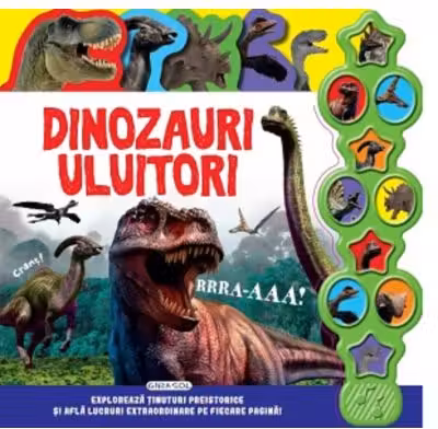 Carte cu sunete - Dinozauri uluitori