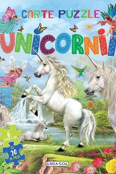 Carte cu 6 puzzle-uri - Unicornii