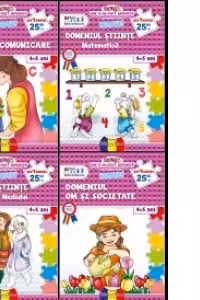 SET PATRU CARTI A4 (4-5 ANI) - 2014 - COLOR - GRUPA MIJLOCIE