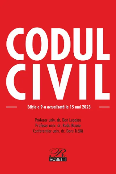 Codul civil Ed.9 Act.15 mai 2023