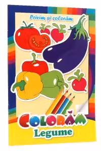 Privim si coloram. Coloram legume
