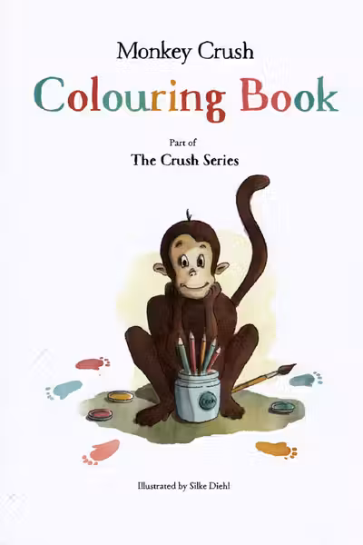 Monkey Crush. Colouring Book