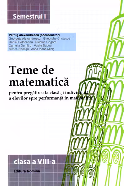 Teme de Matematică - Clasa 8 Partea 1