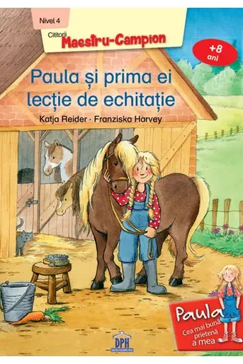Paula si prima ei lectie de echitatie