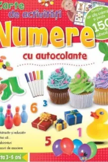 Carte de activitati cu autocolante. Numere