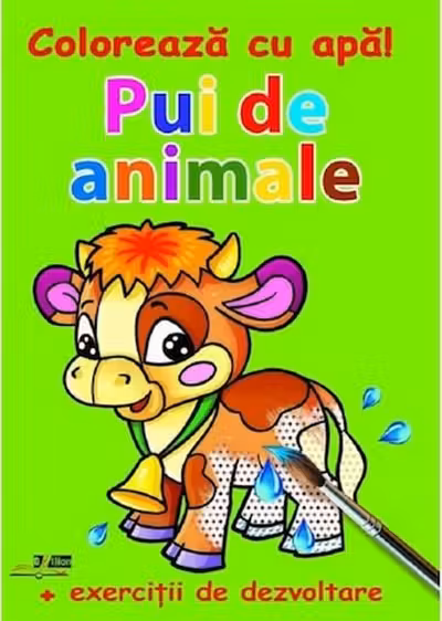 Coloreaza cu apa Pui de animale