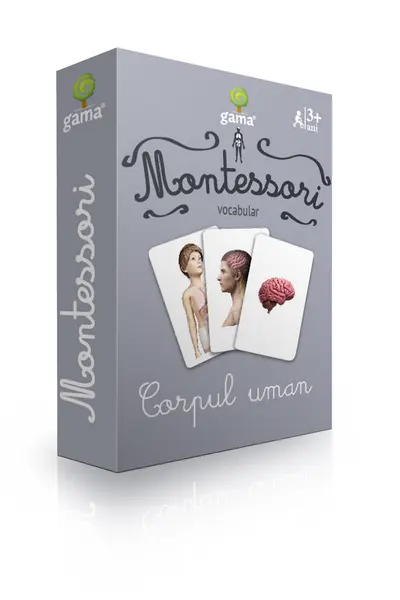 Carti de joc Montessori. Corpul uman