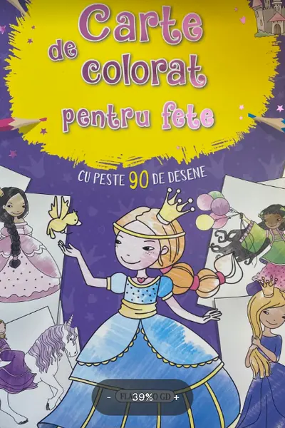 Carte de colorat pentru fete